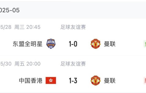 3天2赛收入800万镑！泰晤士：很多曼联球员对亚洲行非常愤怒